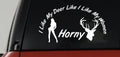 Funny Hunting Deer Horny Women Car Truck Vinyl Decal Sticker-0