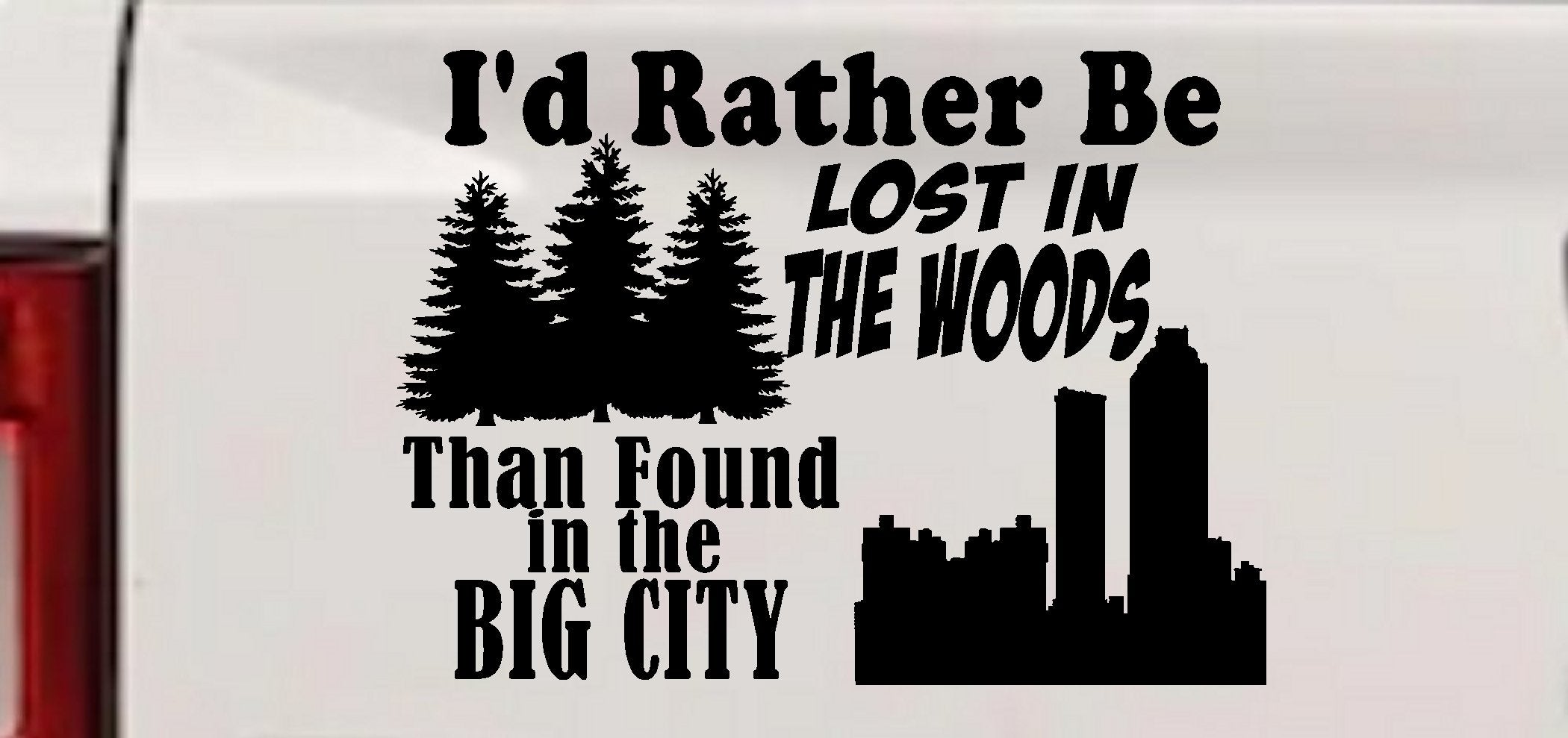 Lost in Woods Decal Car Truck Sticker Nature Lover Hiking Hunting-1