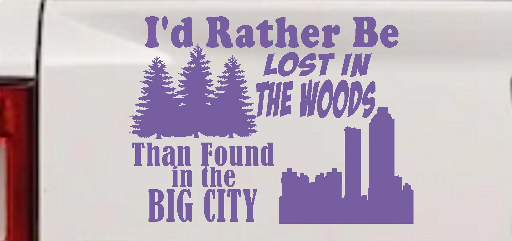 Lost in Woods Decal Car Truck Sticker Nature Lover Hiking Hunting-7