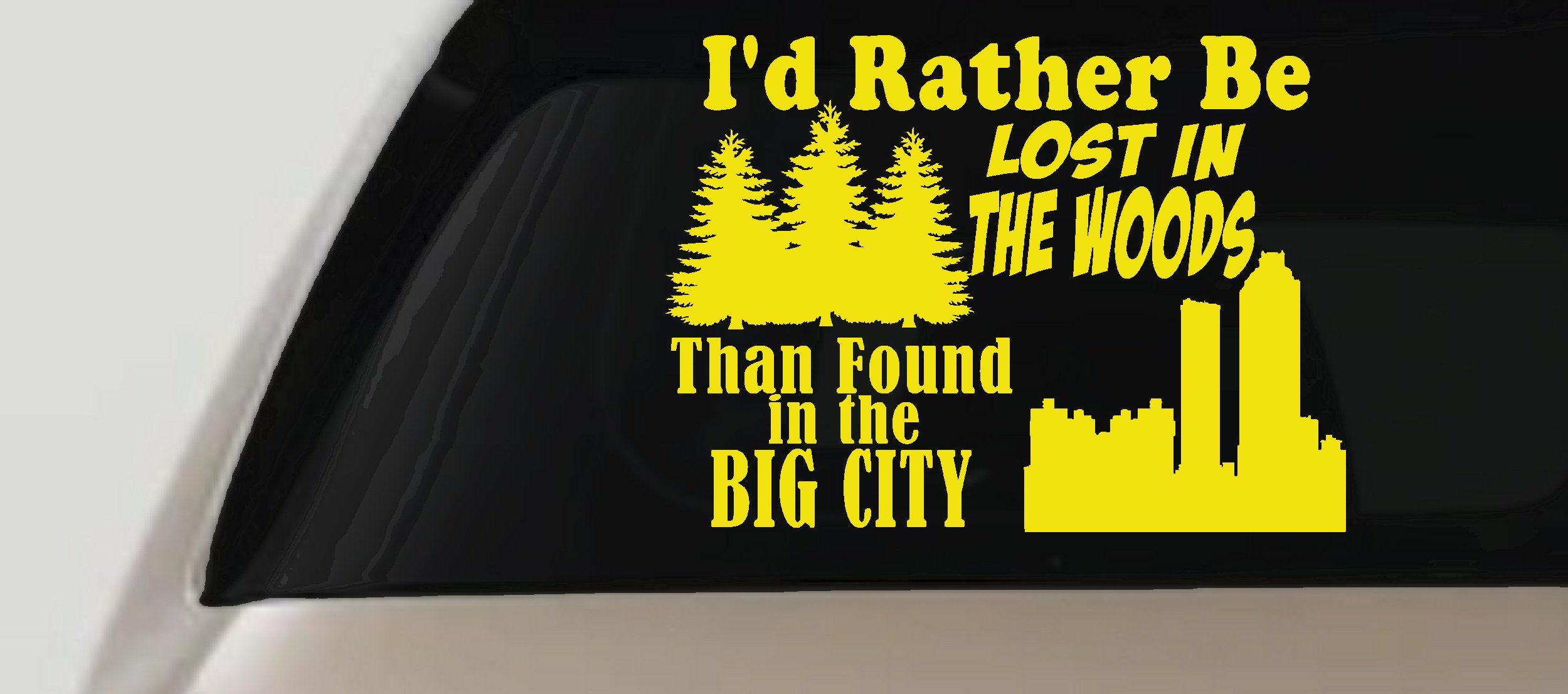 Lost in Woods Decal Car Truck Sticker Nature Lover Hiking Hunting-5
