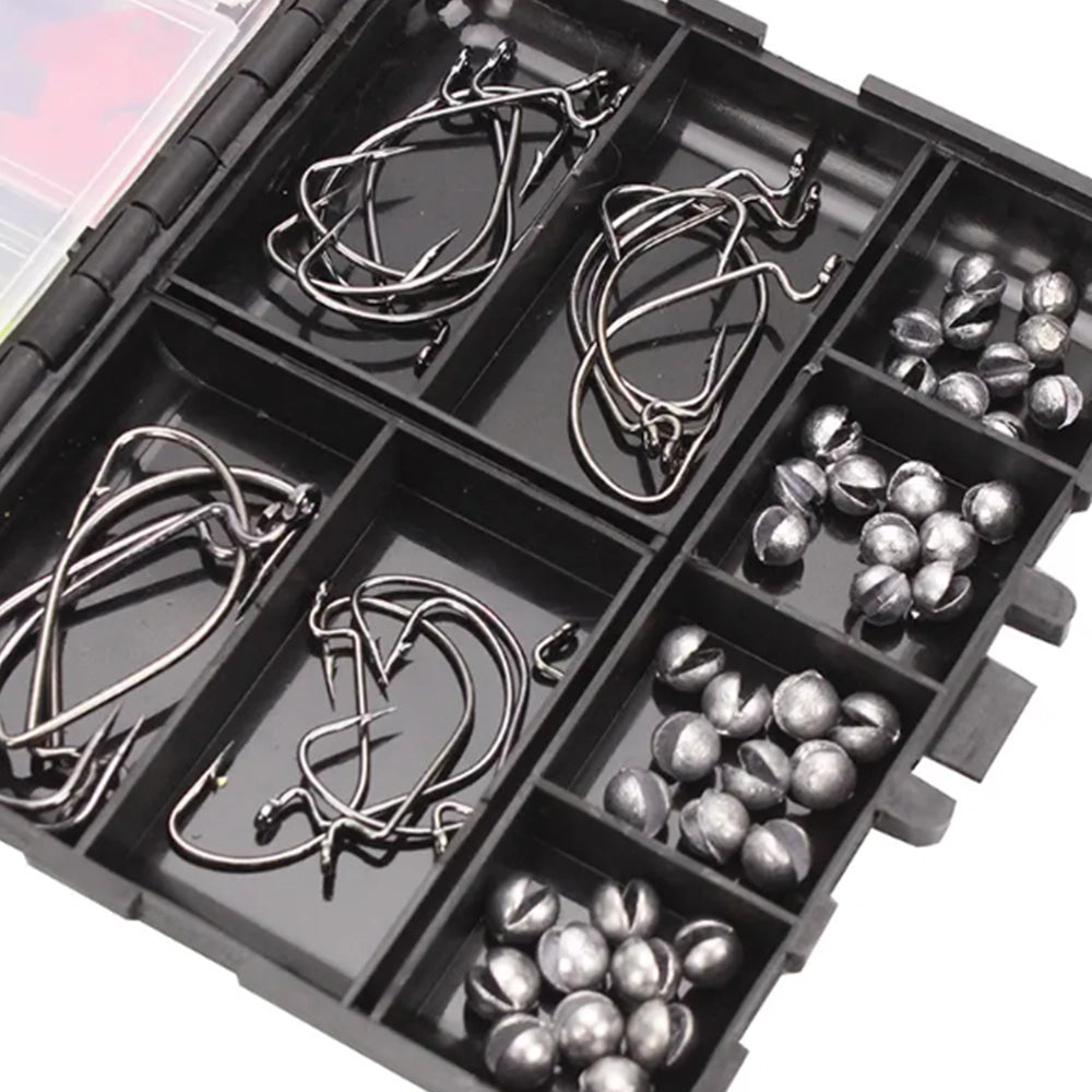 191pcs Fishhook Parts Lure Accessories Kit - Tackle Box