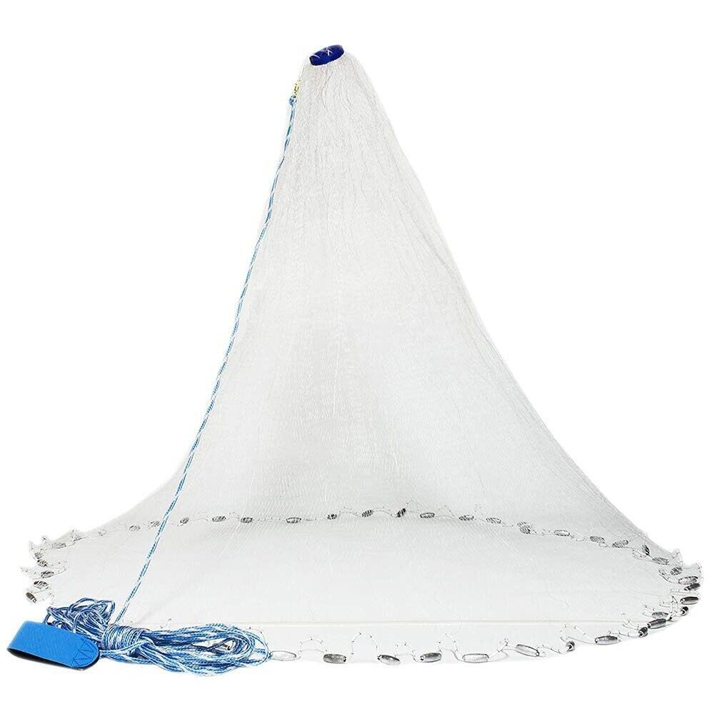 Fishing Cast Net – Easy Throw Nylon Bait Net for Fresh & Salt Water