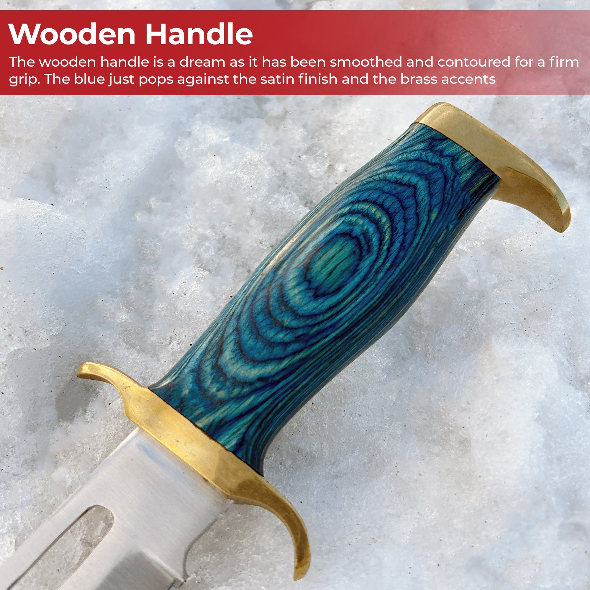 Fixed Blade Tanzania Ridge Hunting Knife-4