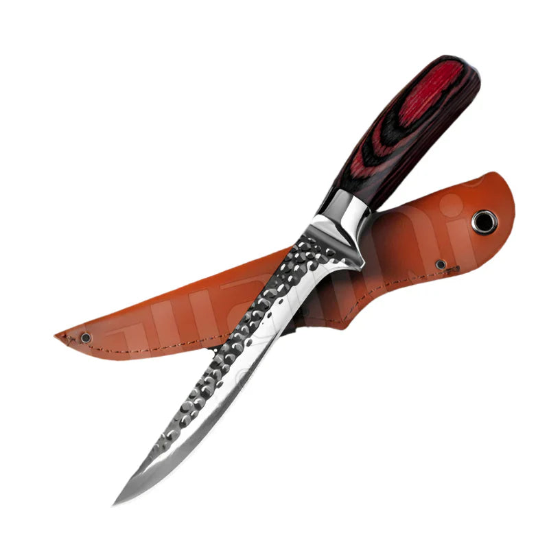 Handmade Stainless Steel Chef Boning Knife – Butcher Cleaver & Fishing Knife-1