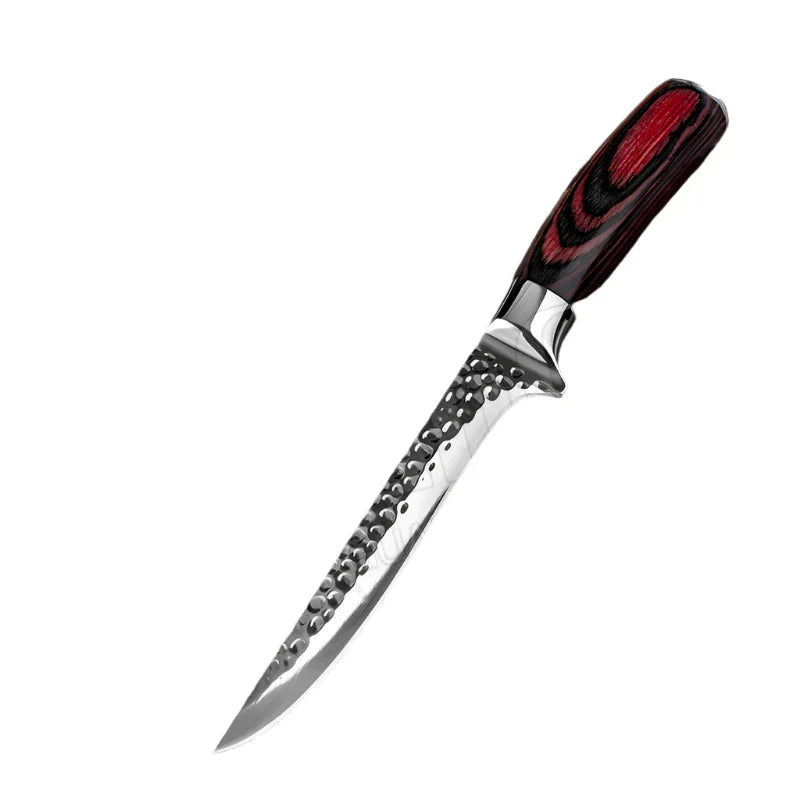 Handmade Stainless Steel Chef Boning Knife – Butcher Cleaver & Fishing Knife-0