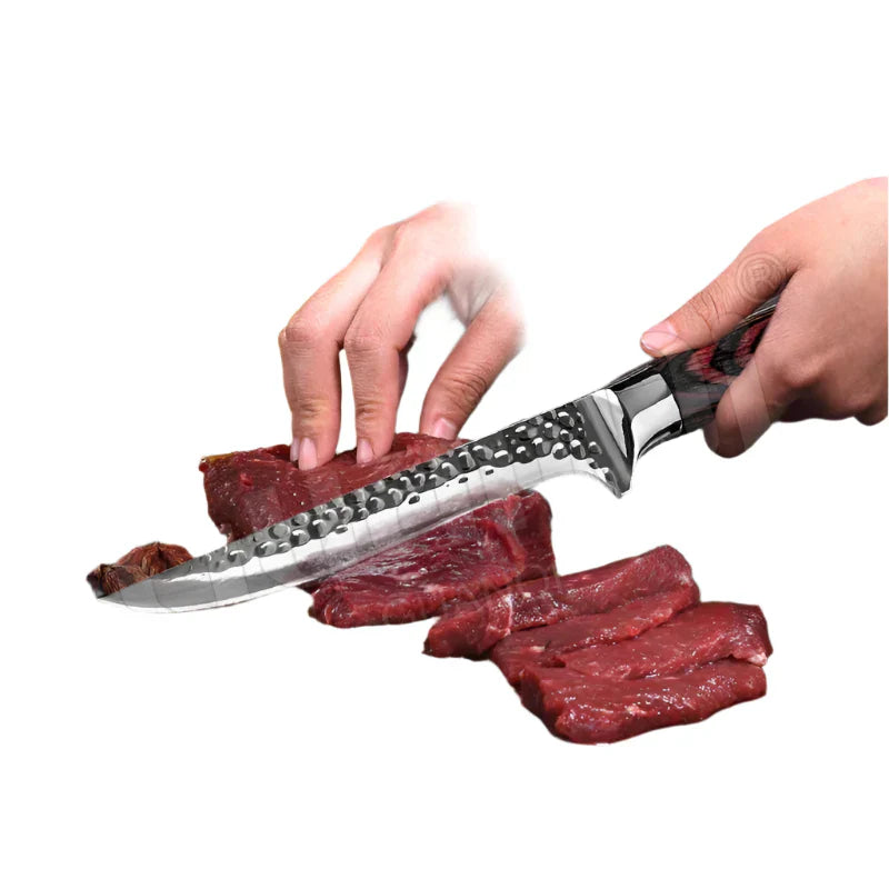 Handmade Stainless Steel Chef Boning Knife – Butcher Cleaver & Fishing Knife-3