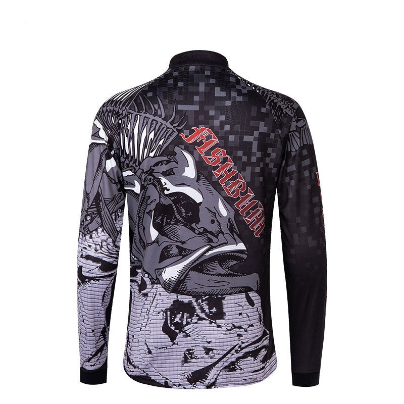 Fishing t-shirt men Long Sleeve Sun Protection ANTI-UV  personalize jersey for fishing quick dry breathable fishing shirts-2