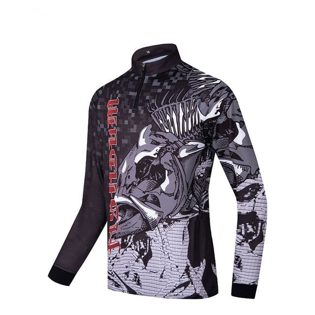 Fishing t-shirt men Long Sleeve Sun Protection ANTI-UV  personalize jersey for fishing quick dry breathable fishing shirts-1