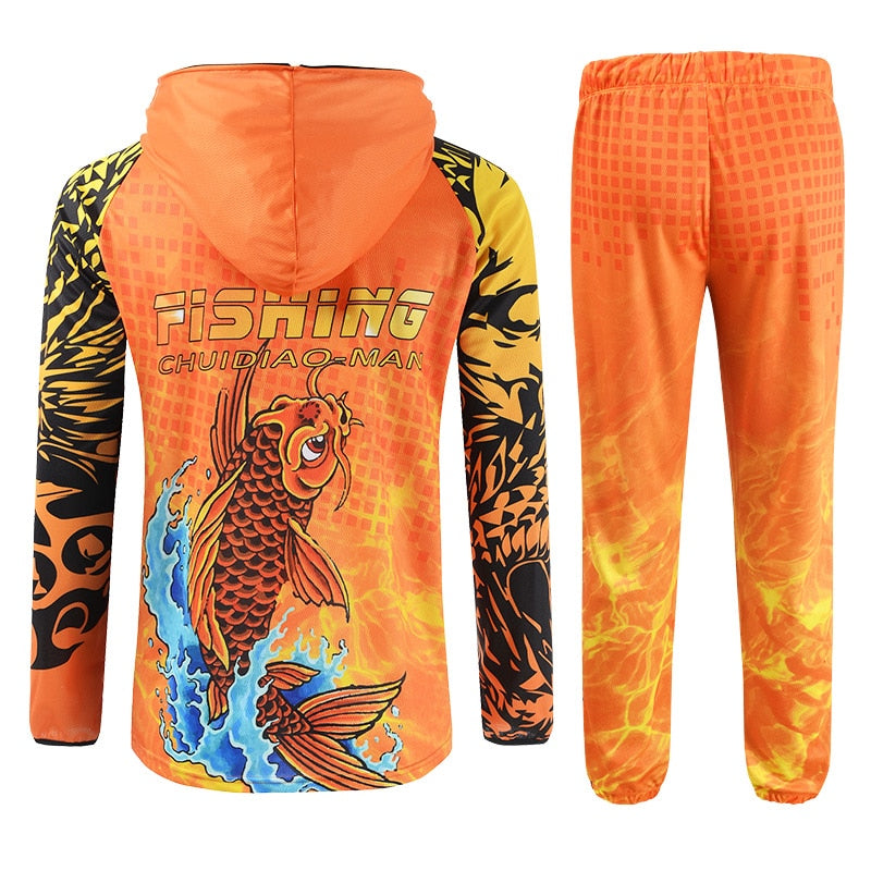 Fishing Clothes Carp Fishing Jerseys Breathable Moisture-wicking Summer Sun UV Protection Outdoor Sport Fishing shirts-1