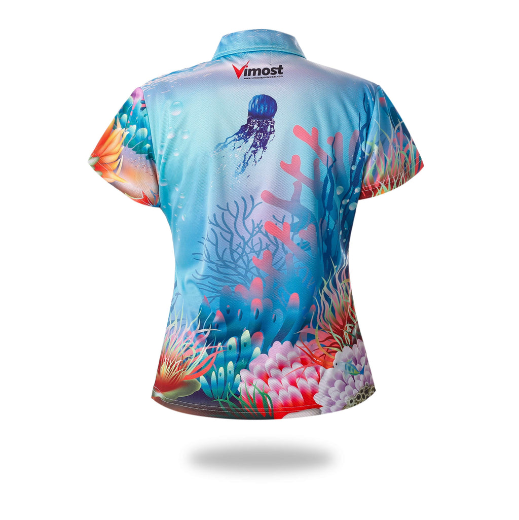 Sublimated Short Sleeve Woman Fishing Shirts-1