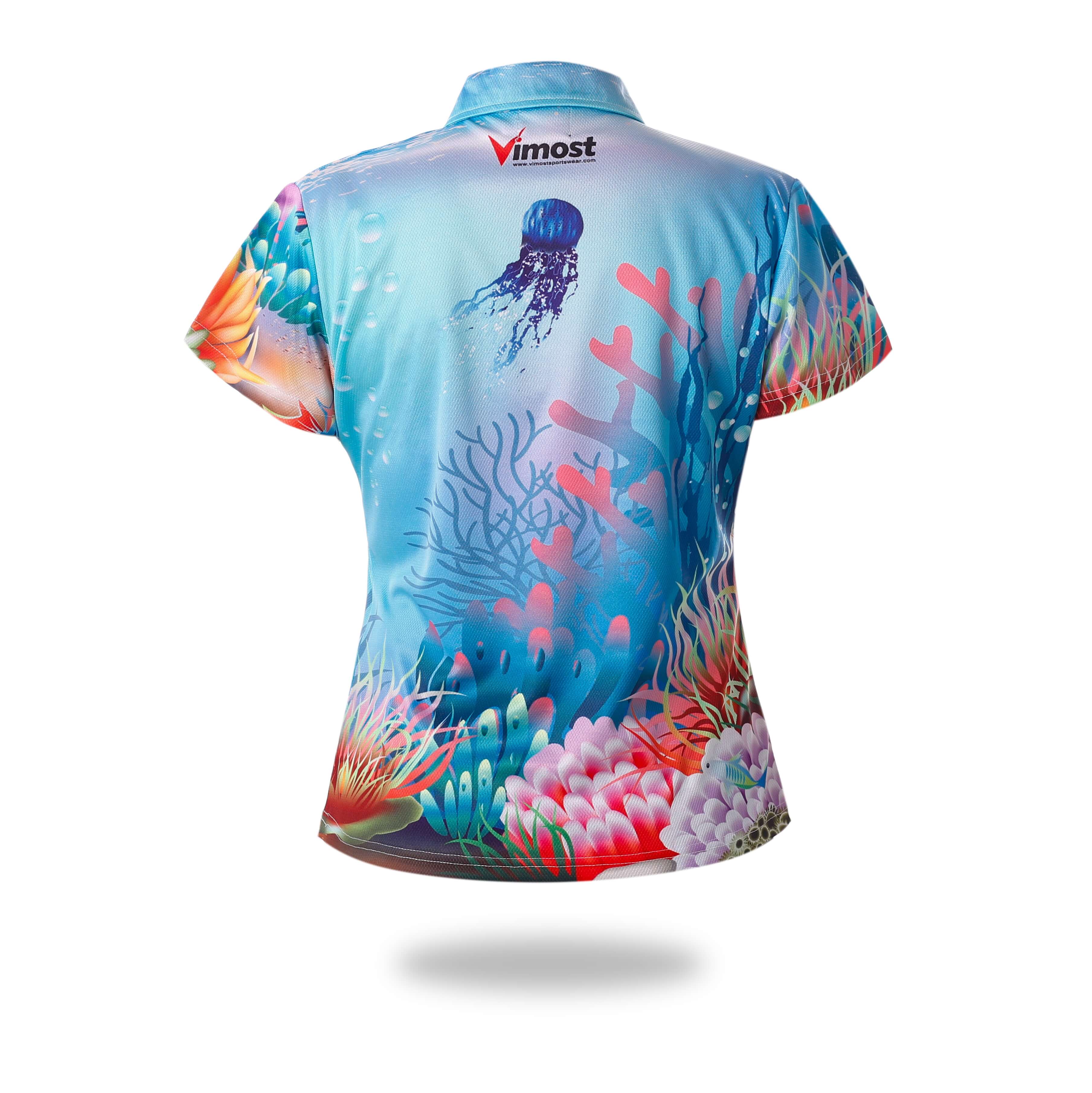 Sublimated Short Sleeve Woman Fishing Shirts-1